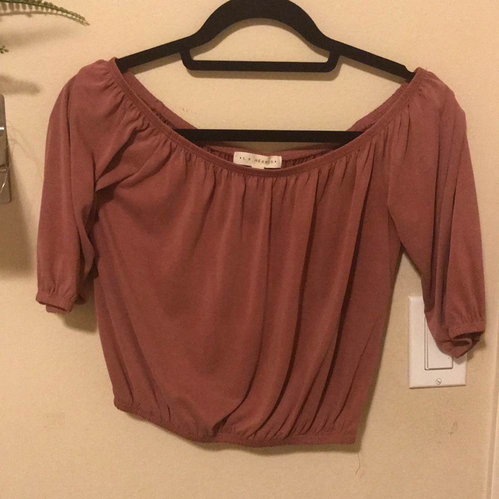 Pacsun mauve off the shoulder top in XS